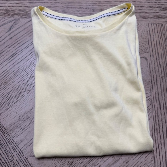 Talbots Tops - Talbots Petites Small‎ Petite Pima Cotton Tee Short Sleeve Crew Neck Casual